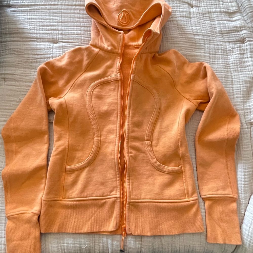Orange Zip-Up Hoodie